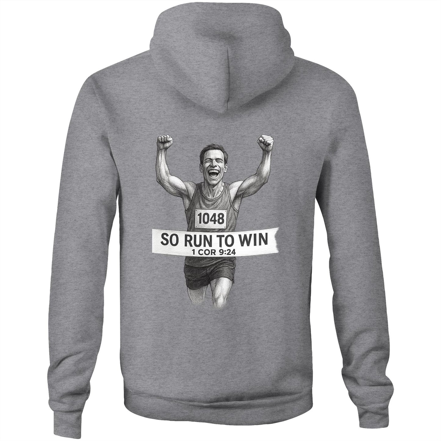 Run to Win Hoodie – 1 Cor 9:24