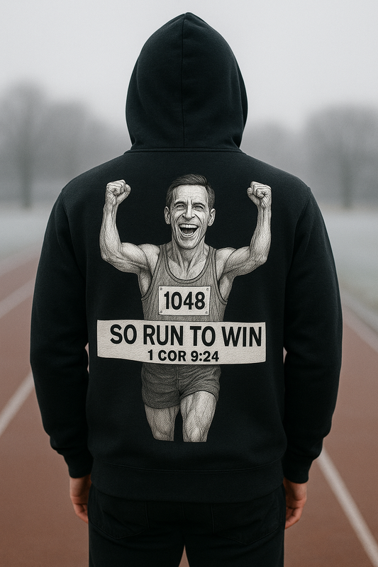 Run to Win Hoodie – 1 Cor 9:24